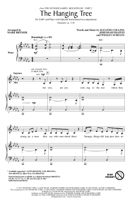 page one of The Hanging Tree (arr. Mark Brymer) (SAB Choir)
