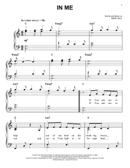 page one of In Me (Easy Piano)