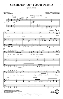 page one of Garden Of Your Mind (SATB Choir)