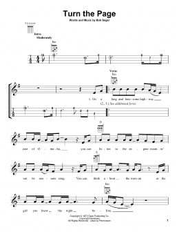 page one of Turn The Page (Ukulele)