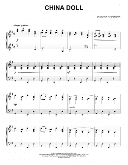 page one of China Doll (Piano Solo)