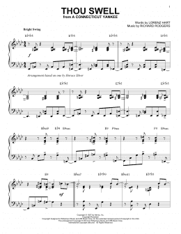 page one of Thou Swell (arr. Brent Edstrom) (Piano Solo)