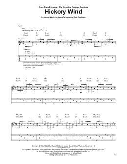 page one of Hickory Wind (Guitar Tab)