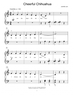 page one of Cheerful Chihuahua (Educational Piano)