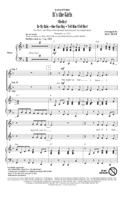 page one of It's The Girls (Medley) (SSA Choir)
