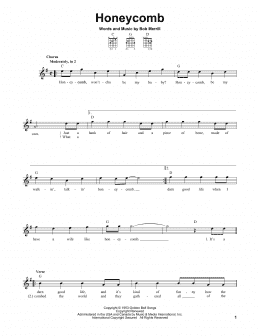page one of Honeycomb (Easy Guitar)