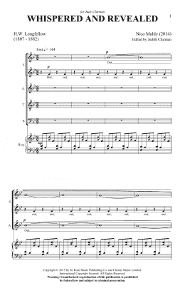 page one of Whispered And Revealed (SATB Choir)