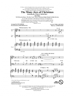 page one of The Many Joys Of Christmas (featuring The Carols of Alfred Burt) Set 1 (SATB Choir)