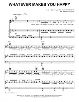 page one of Whatever Makes You Happy (Piano, Vocal & Guitar Chords (Right-Hand Melody))