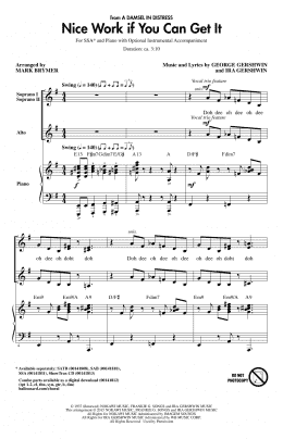 page one of Nice Work If You Can Get It (SSA Choir)