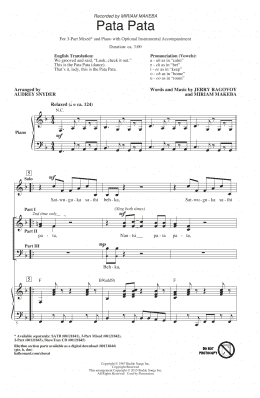 page one of Pata Pata (3-Part Mixed Choir)