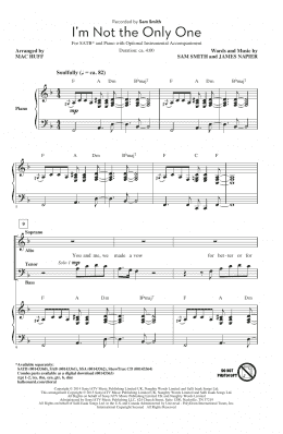 page one of I'm Not The Only One (SATB Choir)