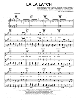 page one of La La Latch (Piano, Vocal & Guitar Chords (Right-Hand Melody))