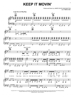 page one of Keep It Movin' (Piano, Vocal & Guitar Chords (Right-Hand Melody))