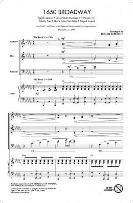 page one of 1650 Broadway (Medley) (SAB Choir)