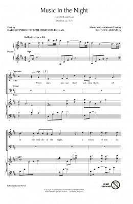 page one of Music In The Night (SATB Choir)