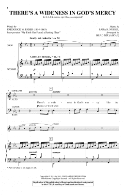 page one of There's A Wideness In God's Mercy (Choir)