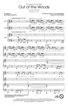 page one of Out Of The Woods (2-Part Choir)