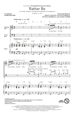 page one of Rather Be (SATB Choir)