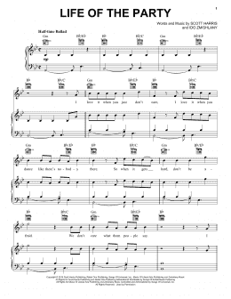page one of Life Of The Party (Piano, Vocal & Guitar Chords (Right-Hand Melody))
