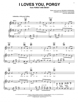 page one of I Loves You, Porgy (Piano, Vocal & Guitar Chords (Right-Hand Melody))