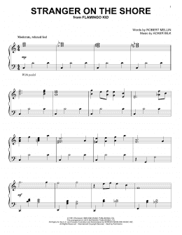 page one of Stranger On The Shore (Piano Solo)