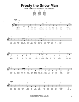 page one of Frosty The Snow Man (Easy Guitar)