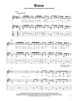page one of Brave (Solo Guitar Tab)