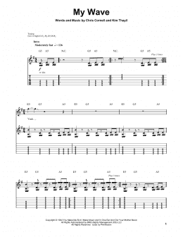 page one of My Wave (Guitar Tab (Single Guitar))