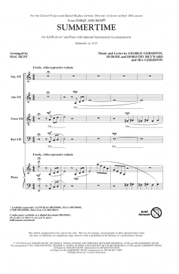 page one of Summertime (arr. Mac Huff) (SATB Choir)