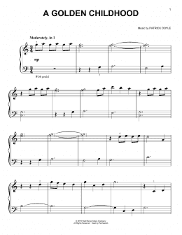 page one of A Golden Childhood (Easy Piano)