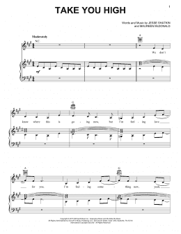 page one of Take You High (Piano, Vocal & Guitar Chords (Right-Hand Melody))