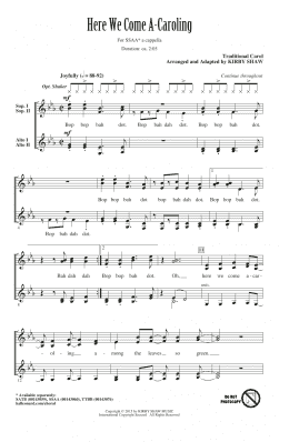 page one of Here We Come A-Caroling (SSA Choir)
