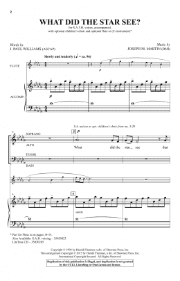 page one of What Did The Star See? (SATB Choir)