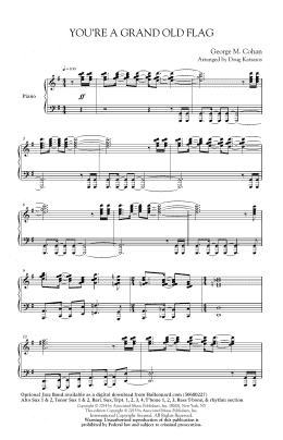 page one of You're A Grand Old Flag (SATB Choir)
