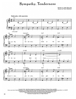 page one of Sympathy, Tenderness (Easy Piano)