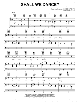 page one of Shall We Dance? (Piano, Vocal & Guitar Chords (Right-Hand Melody))