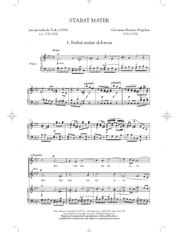 page one of Stabat Mater (First Movement) (2-Part Choir)