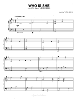 page one of Who Is She (Easy Piano)