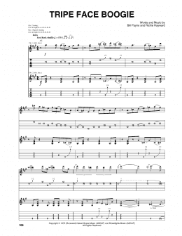 page one of Tripe Face Boogie (Guitar Tab)