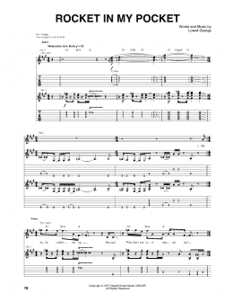 page one of Rocket In My Pocket (Guitar Tab)