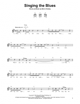 page one of Singing The Blues (Easy Guitar)