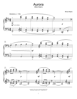 page one of Aurora (New Dawn) (Educational Piano)