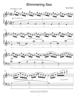 page one of Shimmering Sea (Educational Piano)
