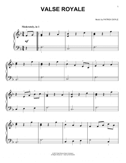 page one of Valse Royale (Easy Piano)