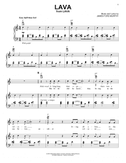 page one of Lava (from Lava) (Piano, Vocal & Guitar Chords (Right-Hand Melody))