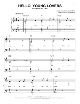 page one of Hello, Young Lovers (Easy Piano)