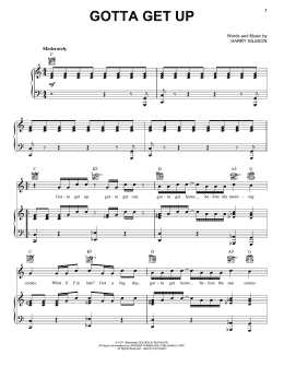 page one of Gotta Get Up (Piano, Vocal & Guitar Chords (Right-Hand Melody))