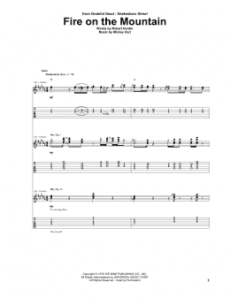 page one of Fire On The Mountain (Guitar Tab)