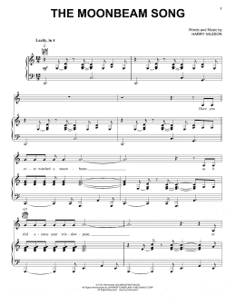 page one of The Moonbeam Song (Piano, Vocal & Guitar Chords (Right-Hand Melody))
